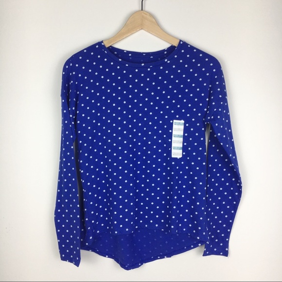 Girls Blue White Polka Dot Shirt | Poshmark